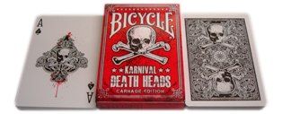 Baralho de Cartas Bicycle Karnival Deat Heads ou Bicycle Insignia