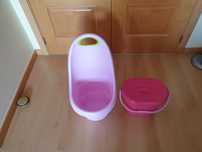 Carrinho porta-brinquedos + Balde para fraldas