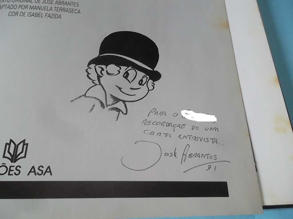 "Tobias Bigom" Álbum com desenho original do autor José Abrantes.