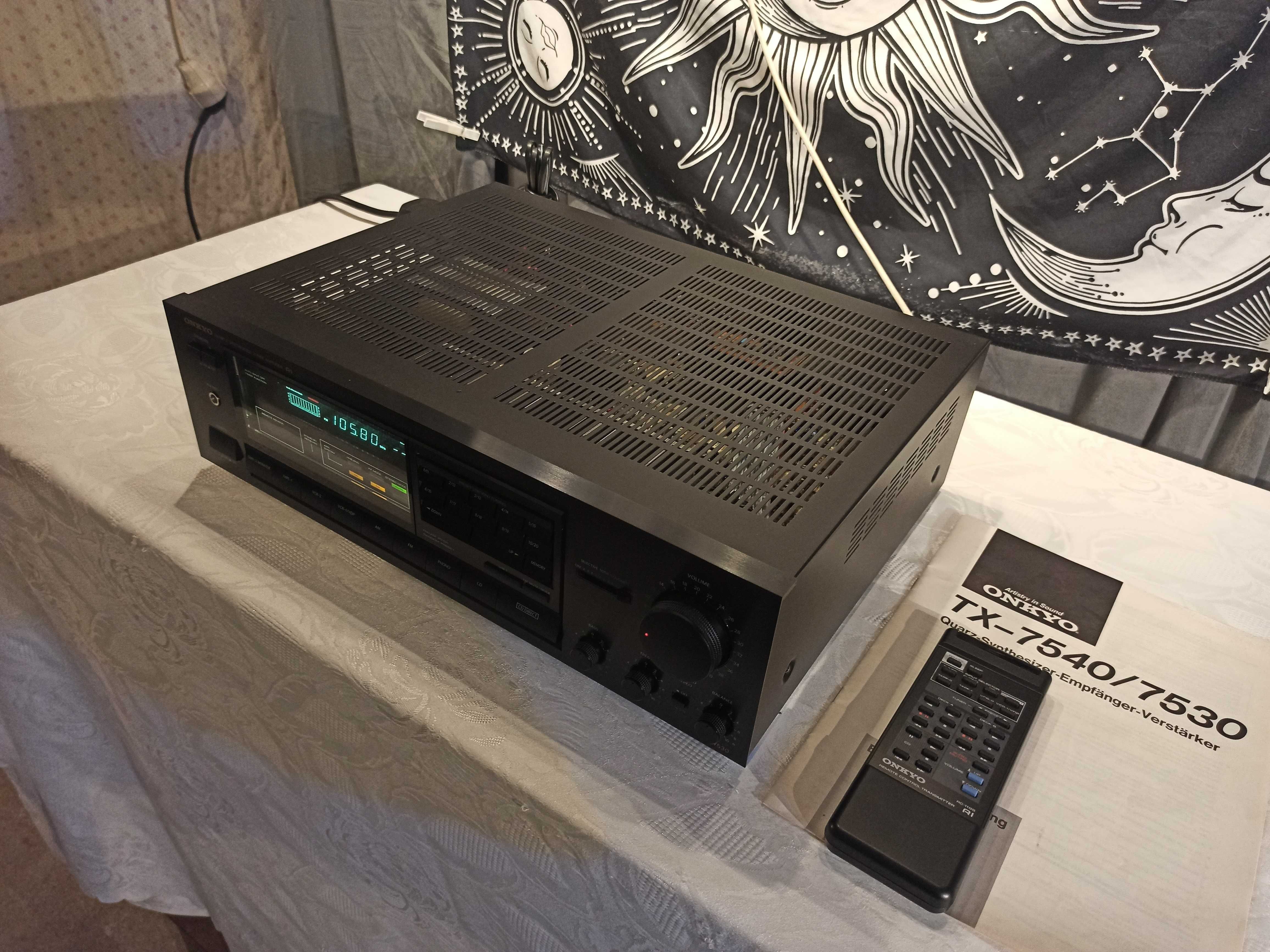Amplituner wzmacniacz ONKYO TX-7530 z pilotem i instrukcją