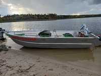 Łódka łódź aluminiowa wędkarska