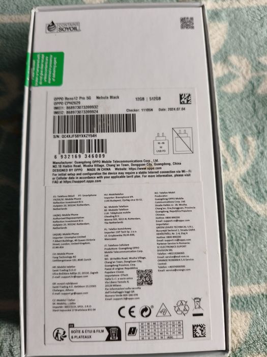Oppo Reno 12 pro 5g 512GB