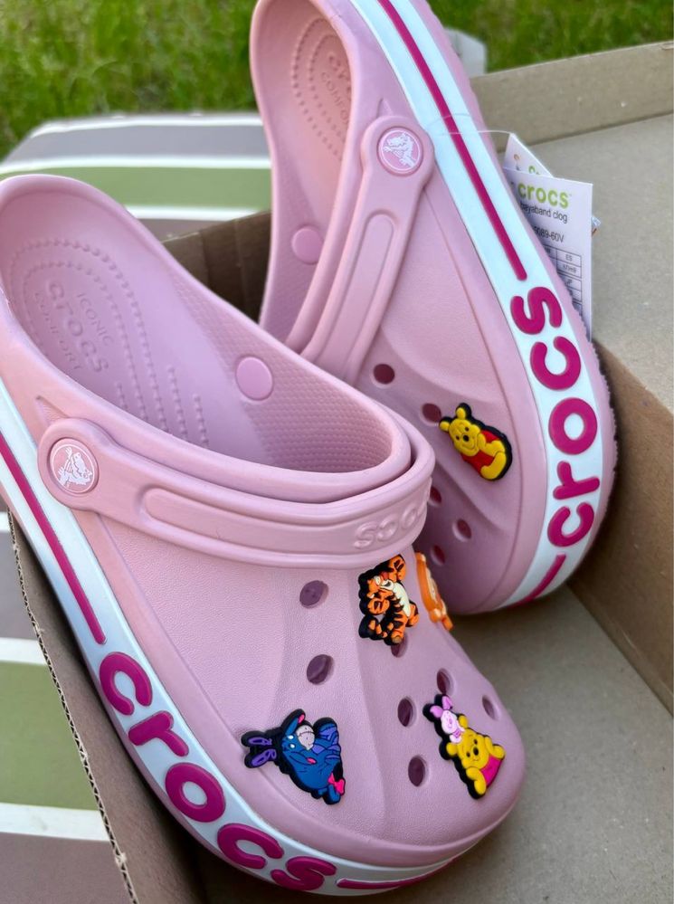 Крокси рожеві Crocs Bayaband 38, 39 розмір | Оригінал, нові. Топ