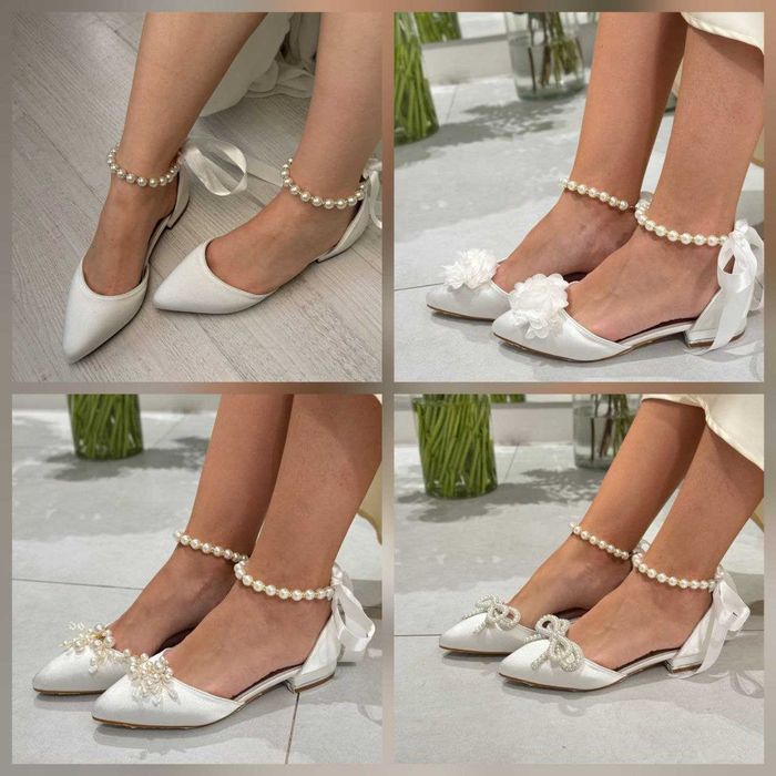 Жіночі балетки весільні для нареченої
