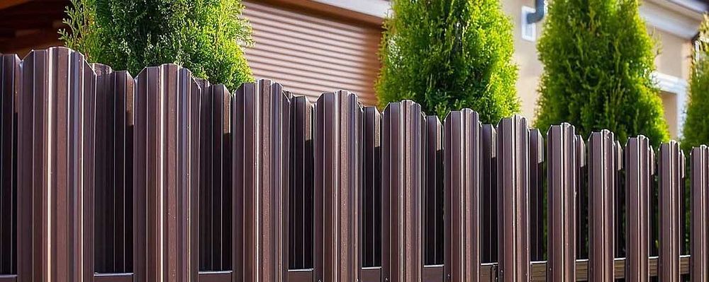 Штахетник на паркан.огорожі.брами.фасади.Паркан металевий.