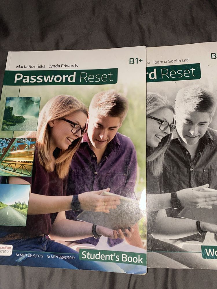 Podręcznik i zeszyt ćwiczeń password reset b1+