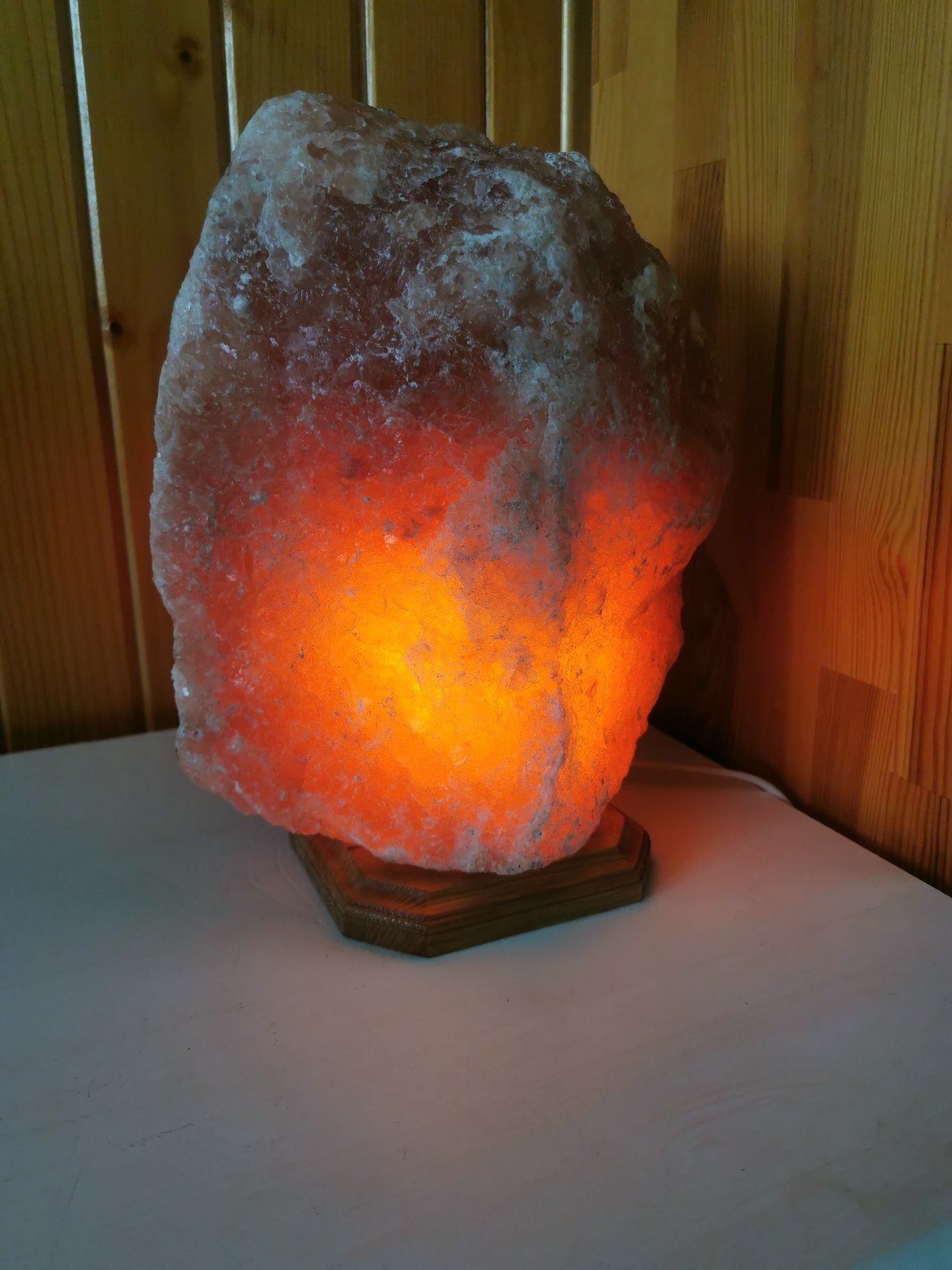 Duża lampka solna lampka z soli