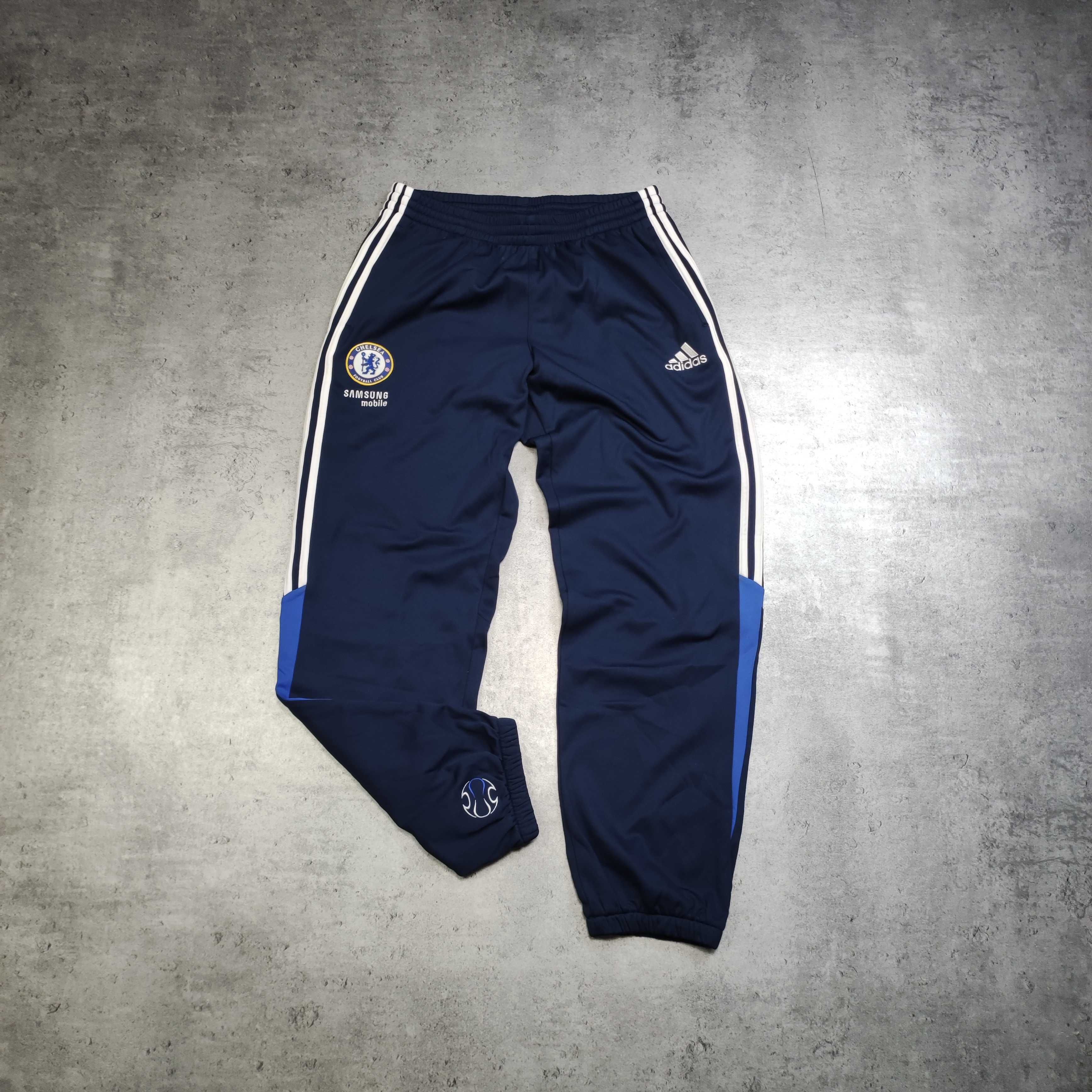 MĘSKIE Spodnie Dresy Dresowe Adidas Piłka Nożna Chelsea Londyn Jogger
