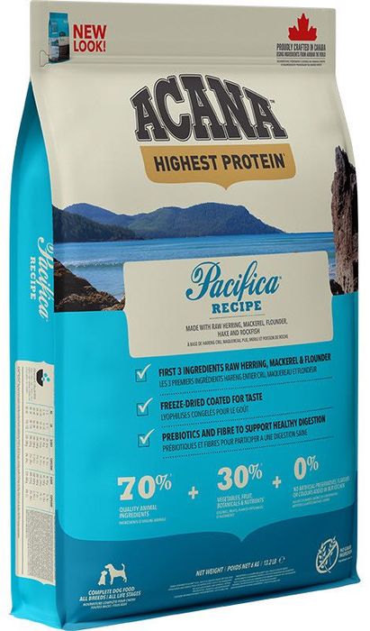 ACANA Highest Protein Pacifica Dog 2 кг 6 кг 11.4 кг корм для собак