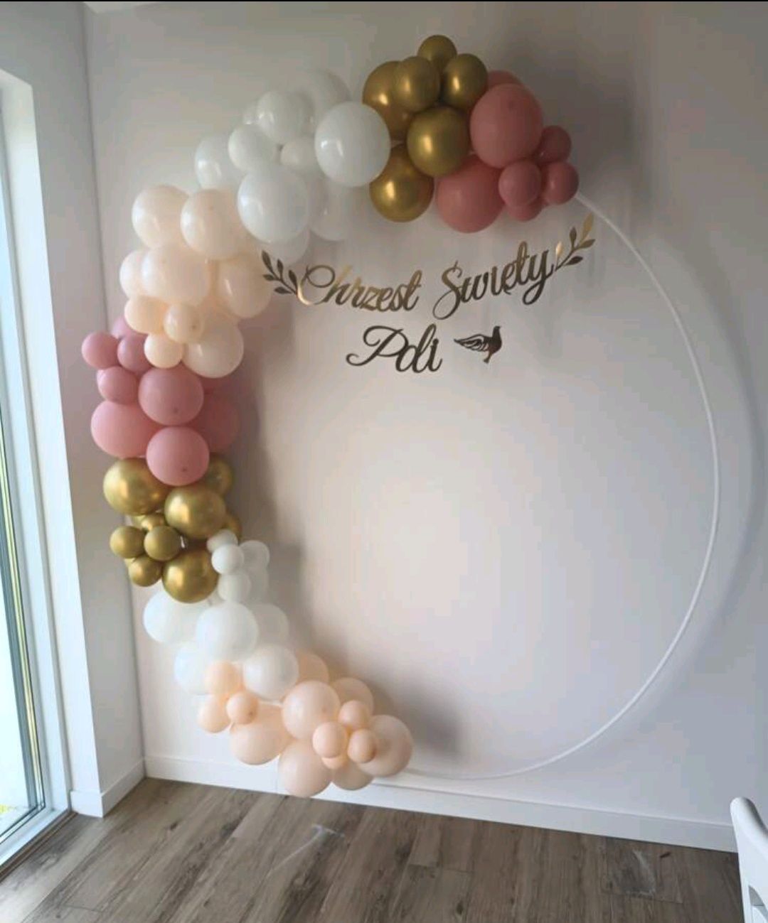 Stelaż na balony chrzest 18-stka roczek komunia urodziny 50-lecie 30-s