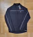 Kurtka wiatroszczelna rowerowa sportowa softshell czarna wełna termoak