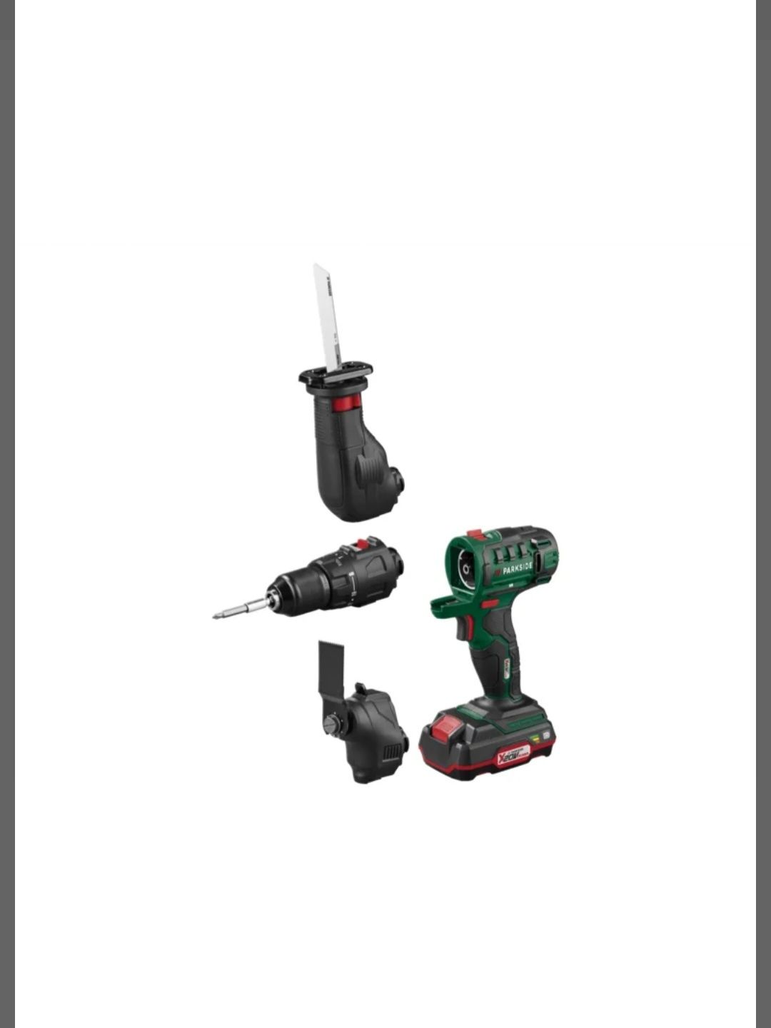 Multiferramenta 20 V parkside com bateria e carregador