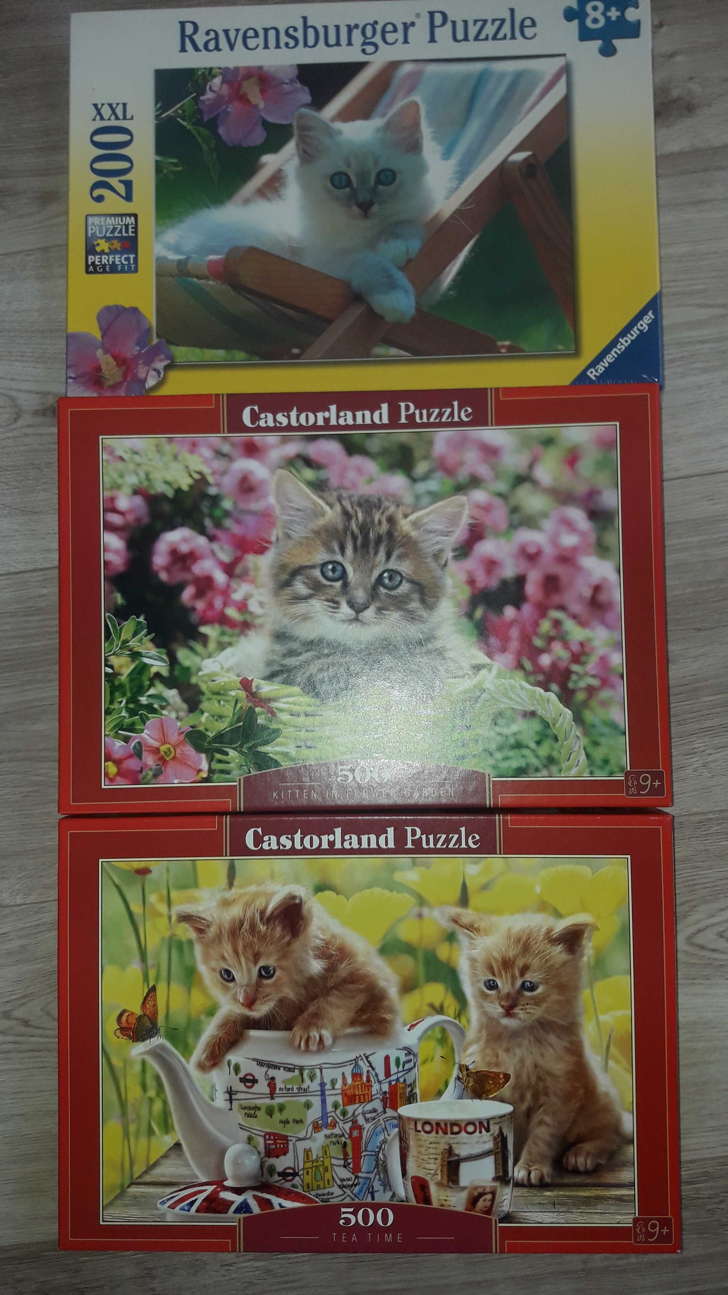 Puzzle kotek nowe ×3