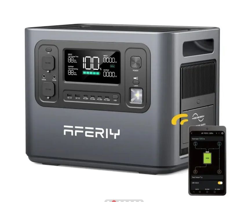 Зарядна станція Aferiy AF-P210 2400W/2048Wh 640000mAh Power Bank LifeP