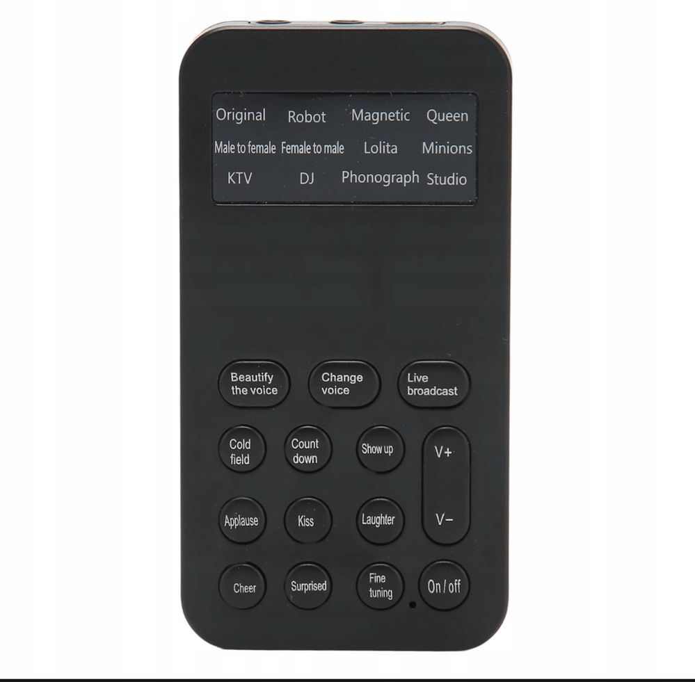 Modulator głosu zmieniacz dźwięku 8 trybów mowy