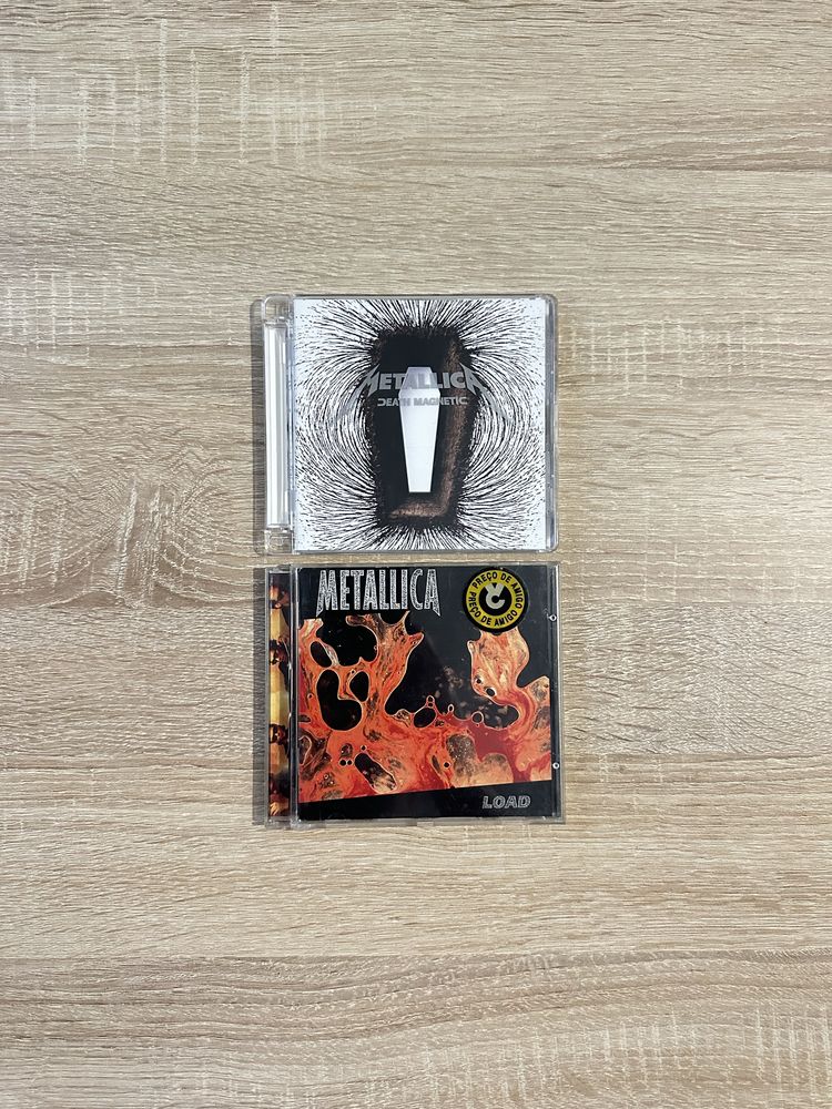 2 Albúns CD’s Metallica “Death Magnetic” e “Load”