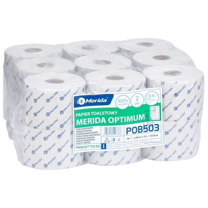 Papier toaletowy Merida OPTIMUM opak.18x68m POB503 europartnersklep.pl