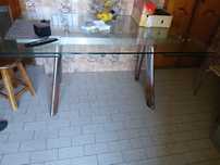 Mesa de vidro 2metro faz 2.60