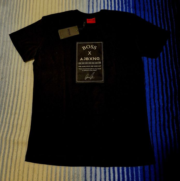 Super modna Czarna koszulka HUGO BOSS super jakość bawelna HB HIT XL