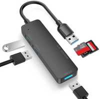 Кардридер USB/SD TS USB 3.0 hub переходник адаптер сплиттер