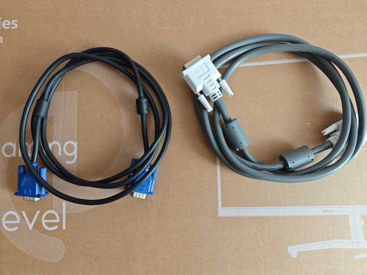 Monitor + kable wysokiej jakości + adapter WiFi – wszystko sprawne!