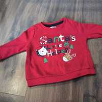 Santa's little helper bluza świąteczna sweter świąteczny  idealnym 68