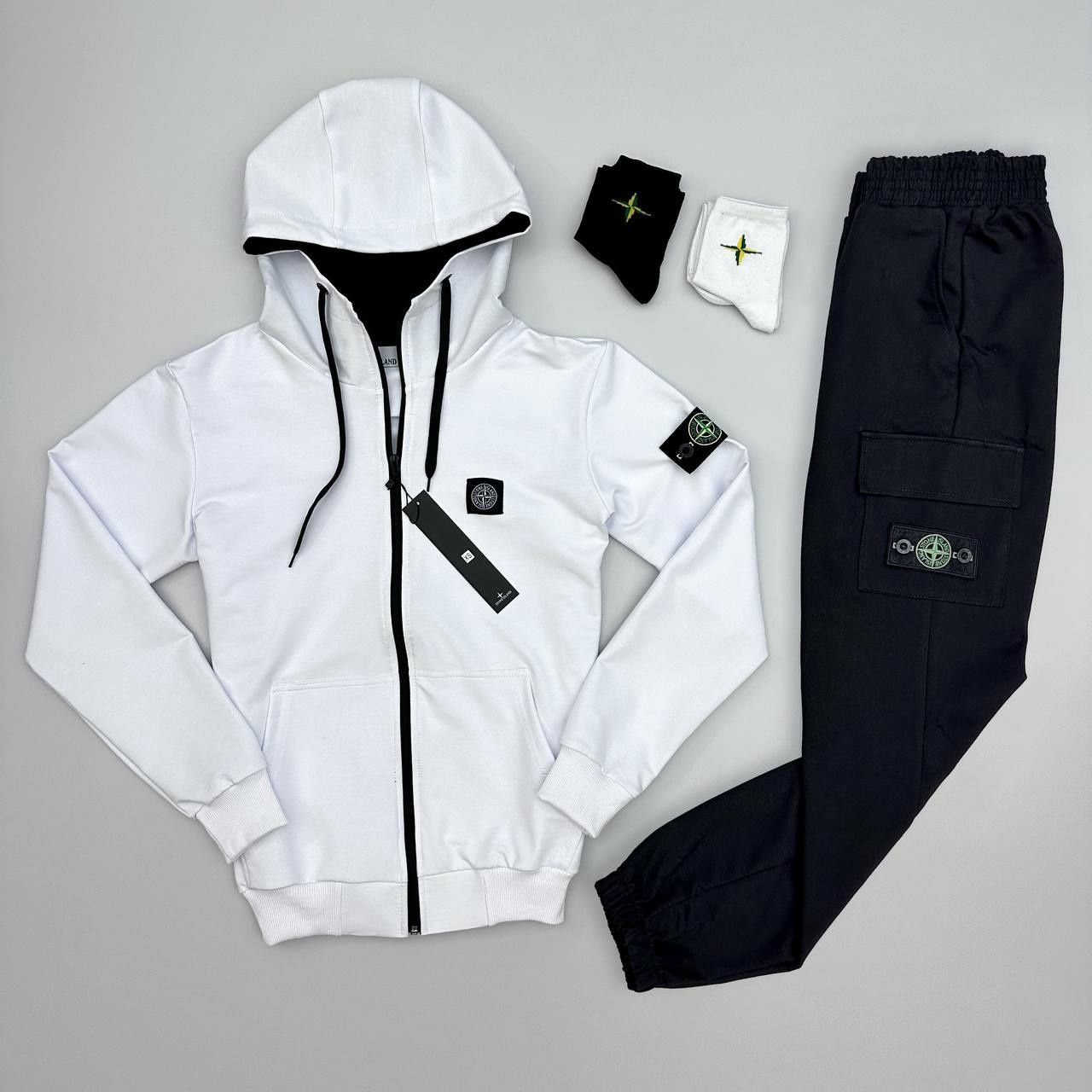 STONE ISLAND.  Спортивний костюм/ набір з жилетом