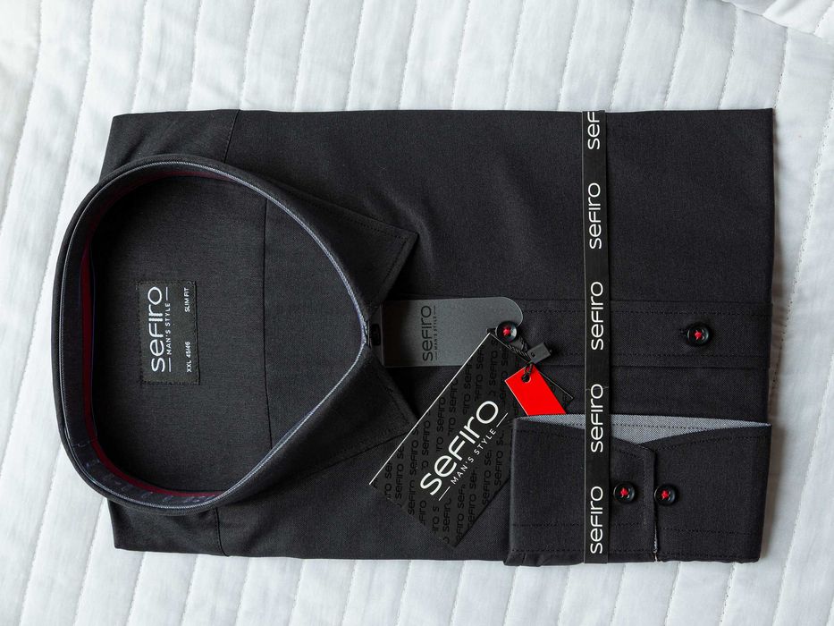 Koszula męska Sefiro długi rękaw 45/46 XXL NOWA