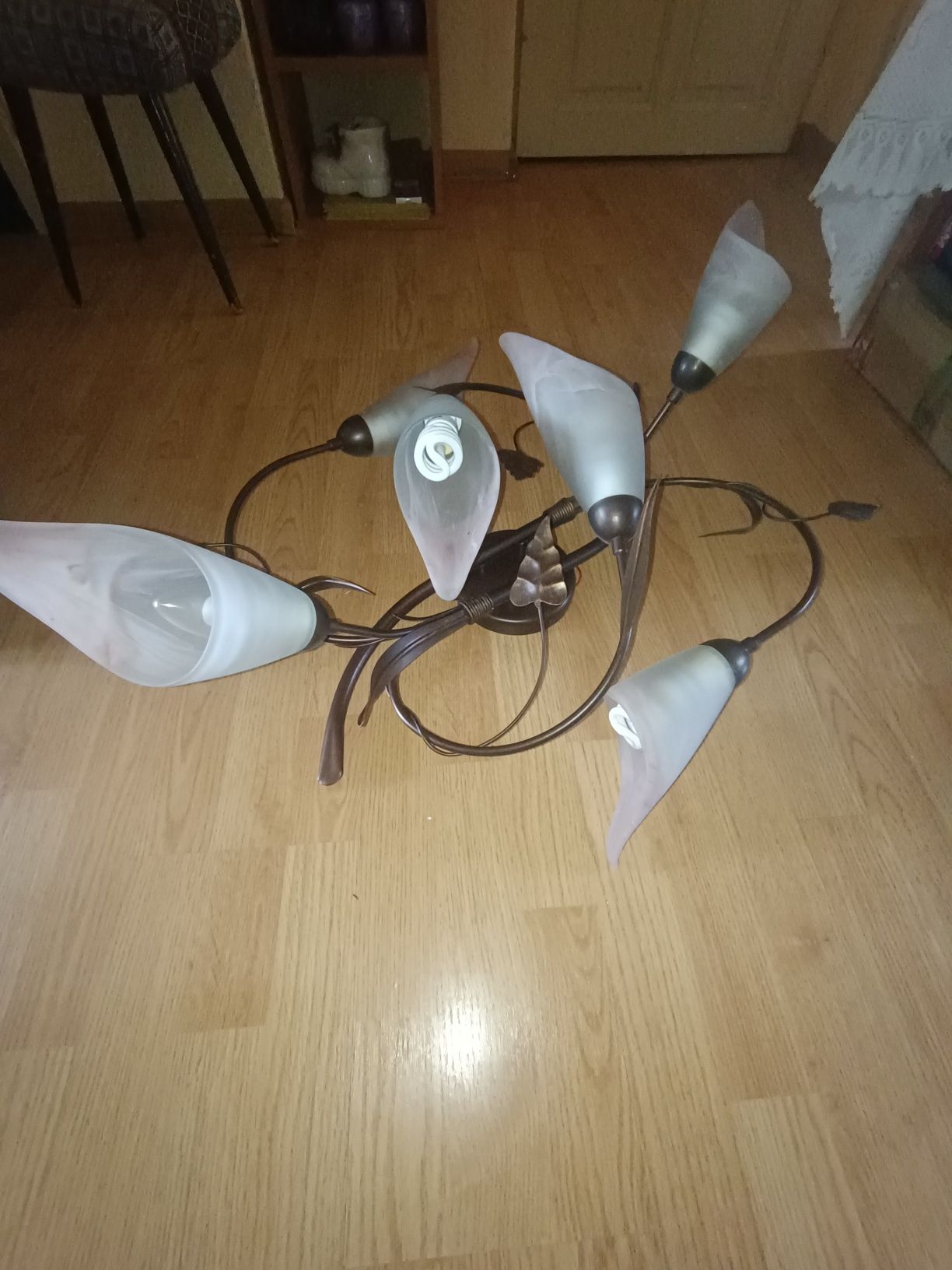 Sprzedam żyrandol i lampę stojąca