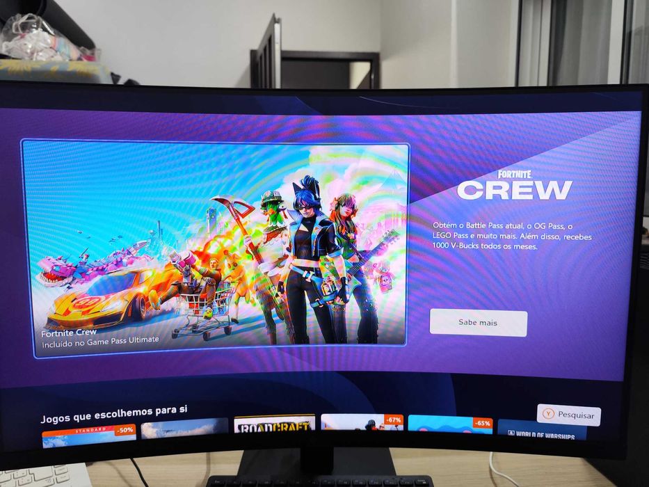 Monitor Curvo LG 32" Full HD (100Hz) - Impecável!