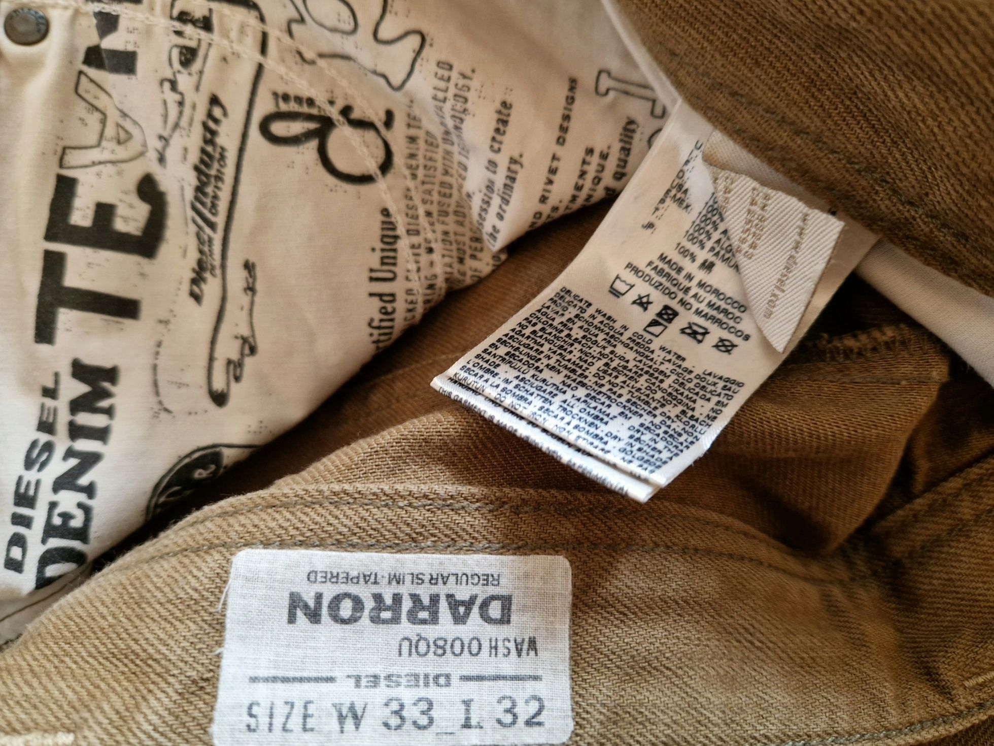 Джинси чоловічі Diesel W33 L32 DARRON (Дизель)  Original