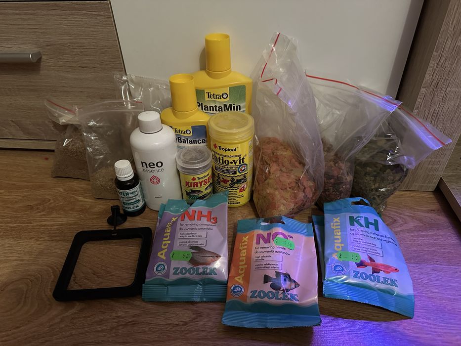 Akwarium 120 litrów - pełny zestaw z życiem i całym wyposażeniem