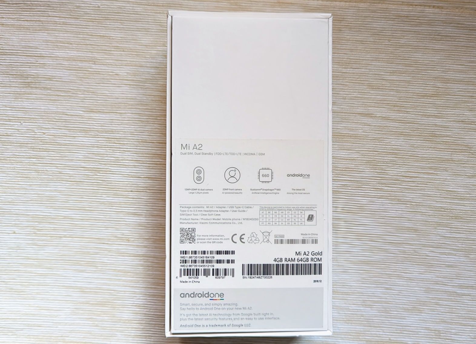 Xiaomi Mi A2 4/64GB Dual Sim Złoty