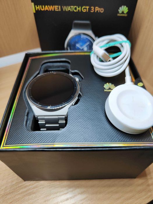 Huawei Watch GT 3 Pro idealny/Bransoleta/Komplet/Gwarancja