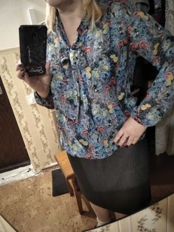 Блуза блузка кофточка большой размер  52 - 54