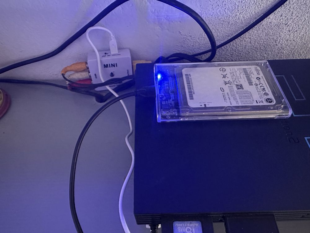 Ps2 desbloquada com disco externo