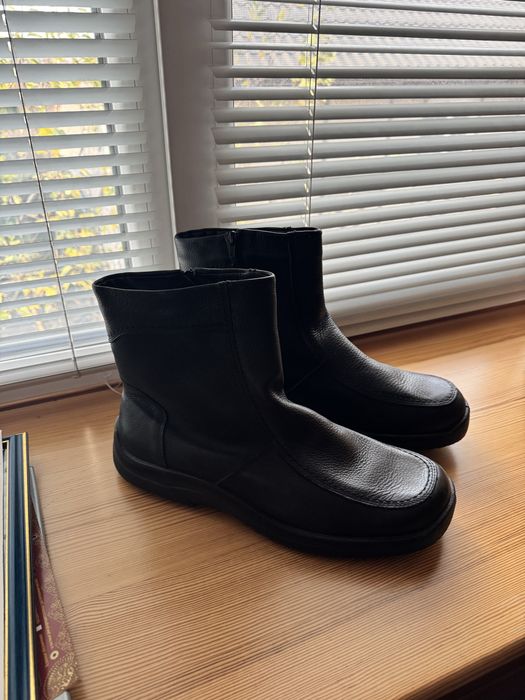 Чоботи чоловічі - великий розмір, 32см - натуральна шкіра, овчина