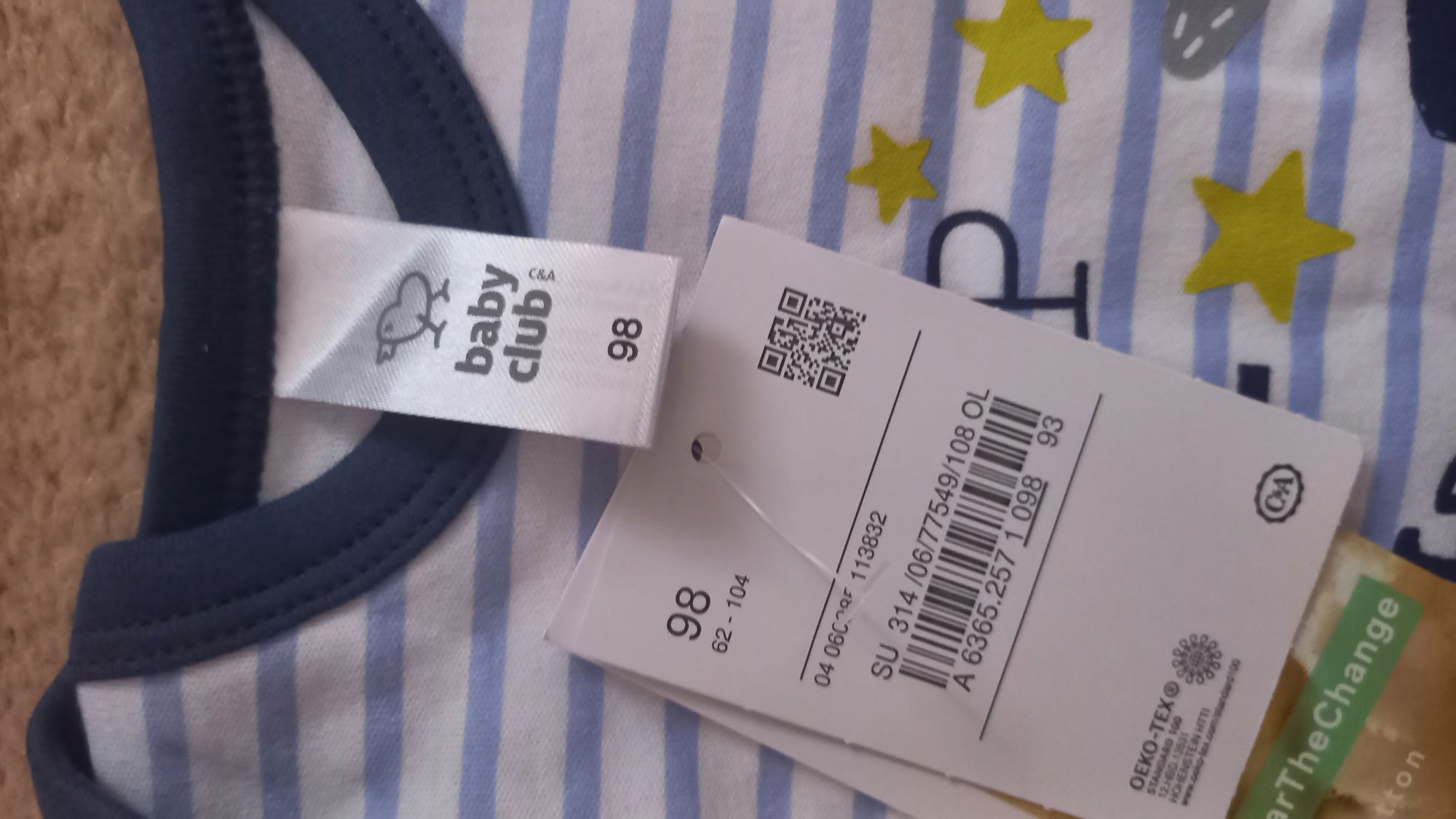 Body dla chłopca rozmuar 98