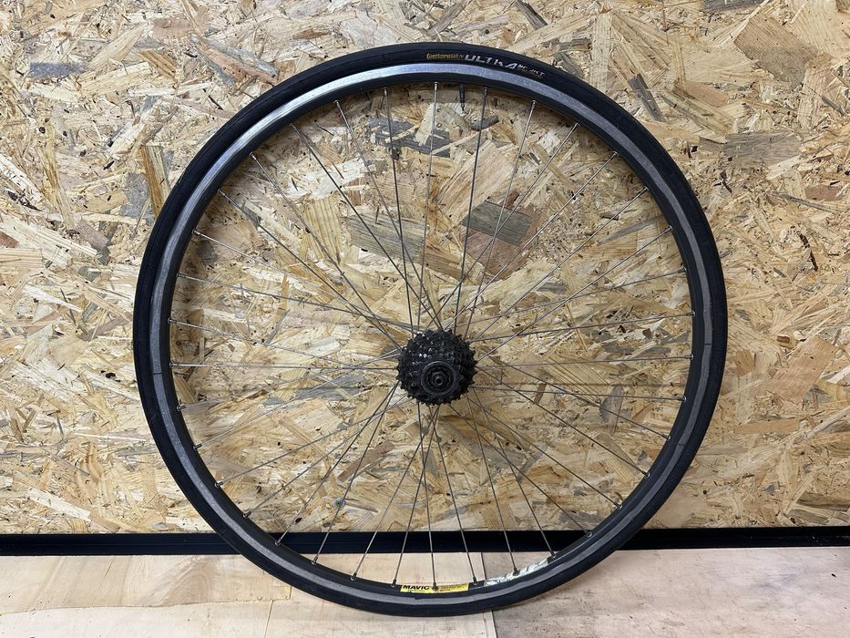 Retro tylne koło Shimano 600 tricolor Mavic Sup Open CD