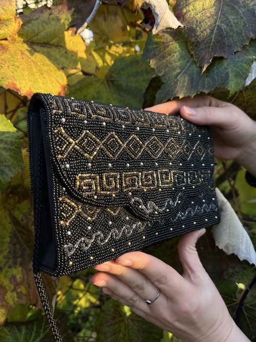 Вінтажний клатч вишитий бісером