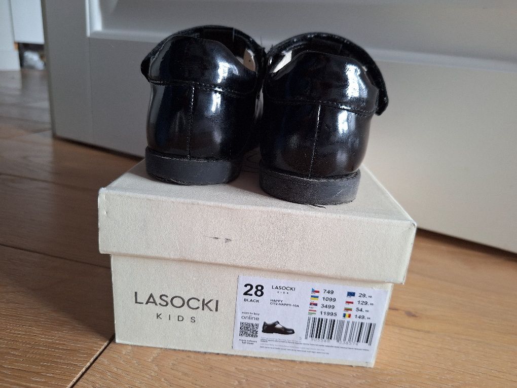 Lasocki kids półbuty baleriny skorzane 28