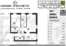 Nowy Apartament 72,23m2 wysoki standard