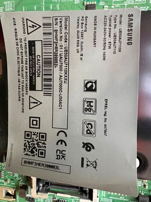 Плати до тв Samsung UE50AU7110K