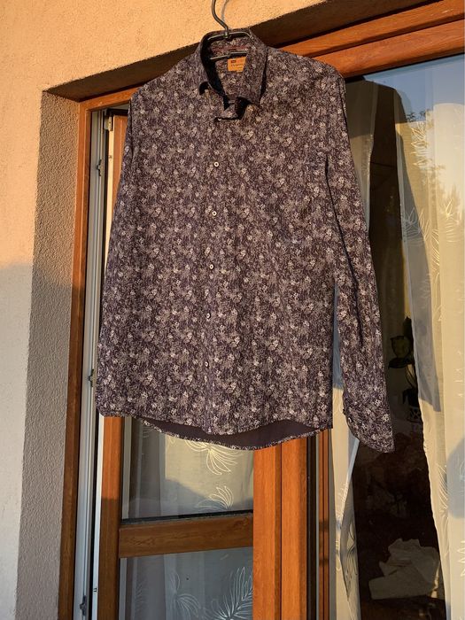 Koszula w wzor slim fit s