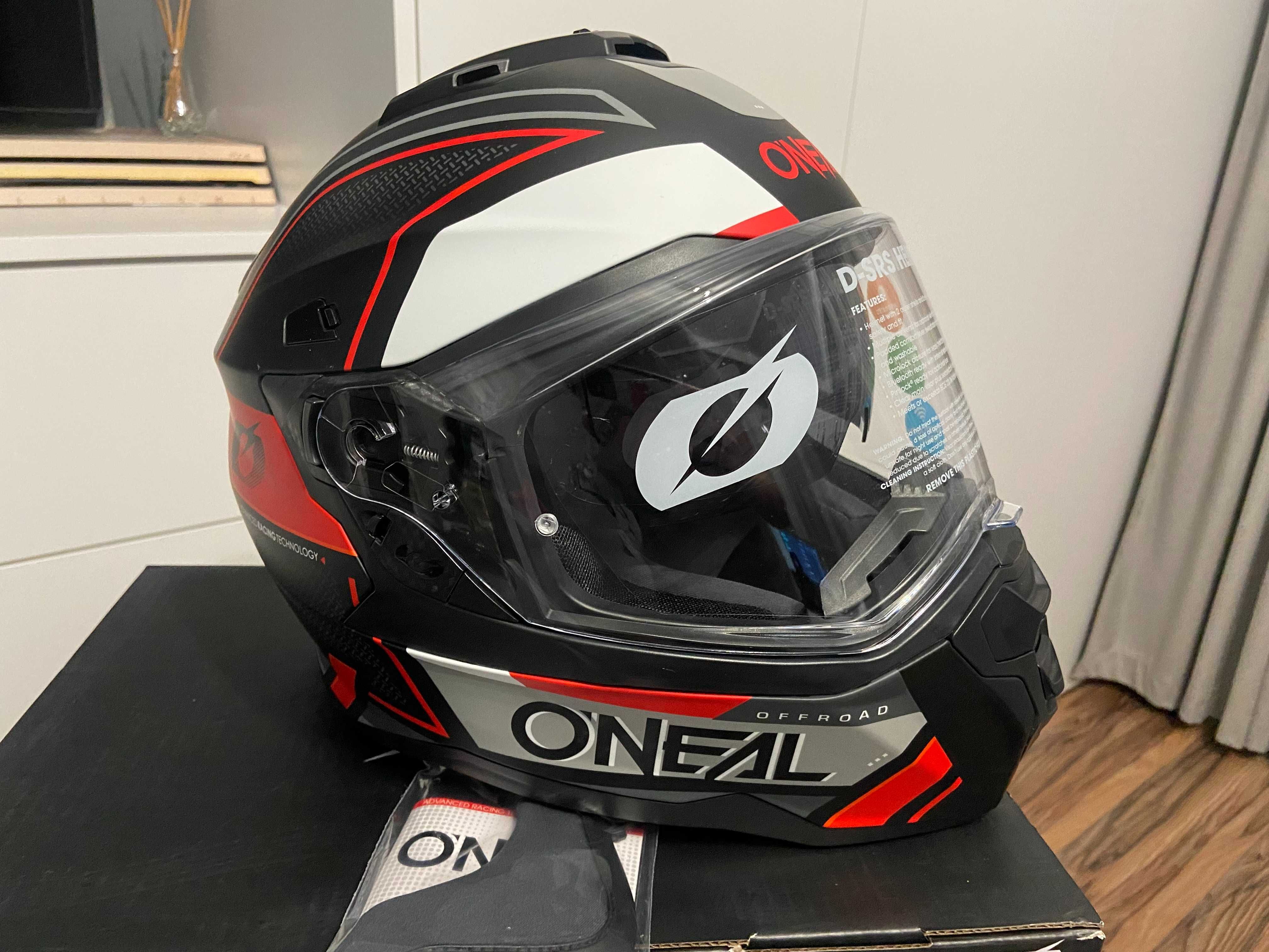 Kask Oneal D-SRS Square V24 Blk Red (cross,quad,enduro)GWARANCJA Adve