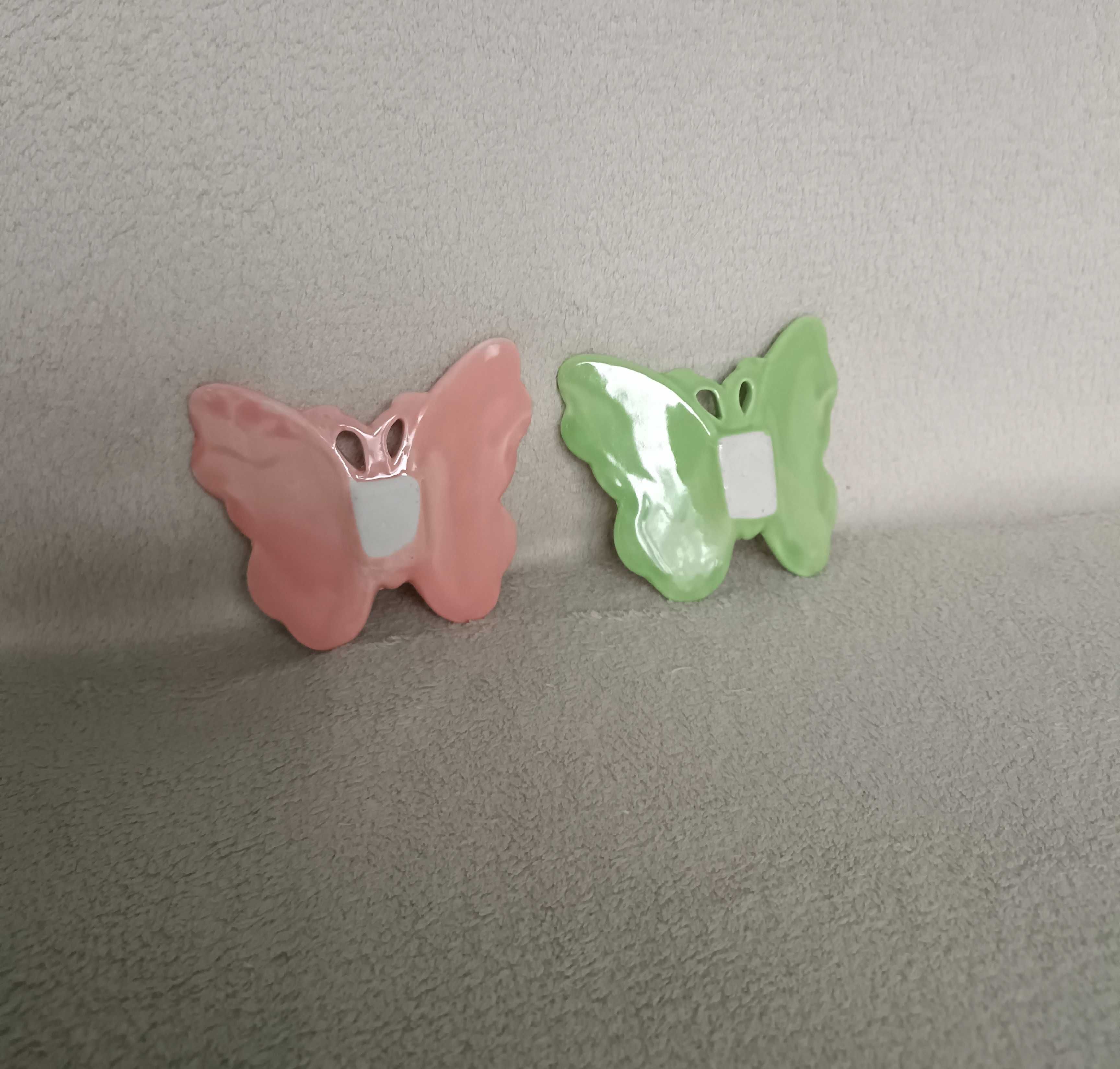 Figurki ceramiczne motyle