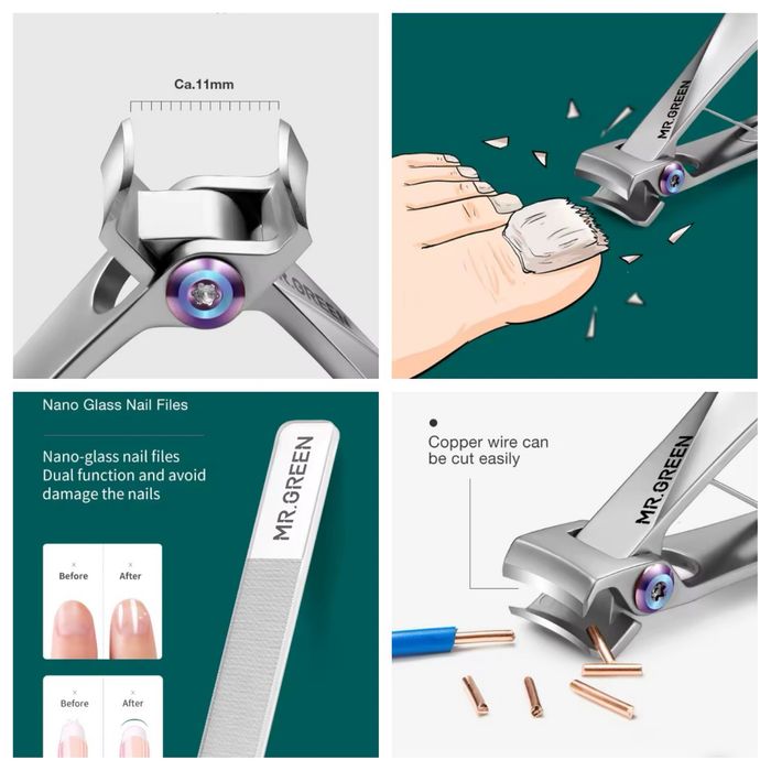 Кусачки для нігтів Mr.Green; Кліпсер; Топ-якість! Манікюр  ножиці