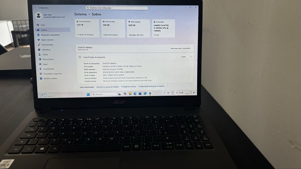 Acer aspire a315 ssd 1tb