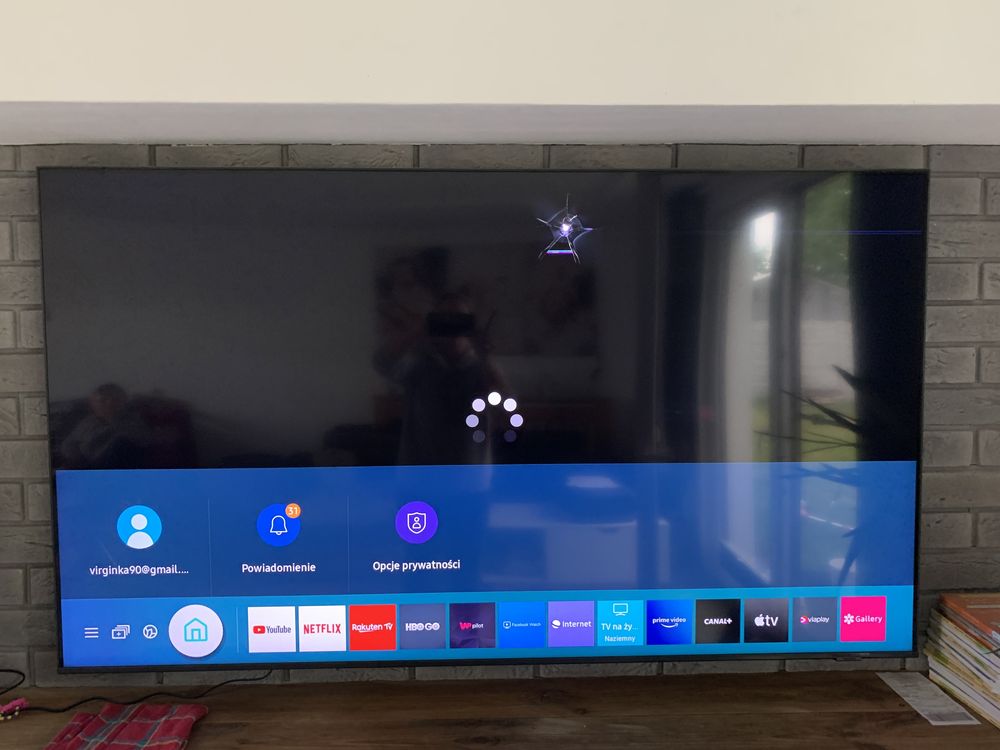 Telewizor Samsung 65' USZKODZONY