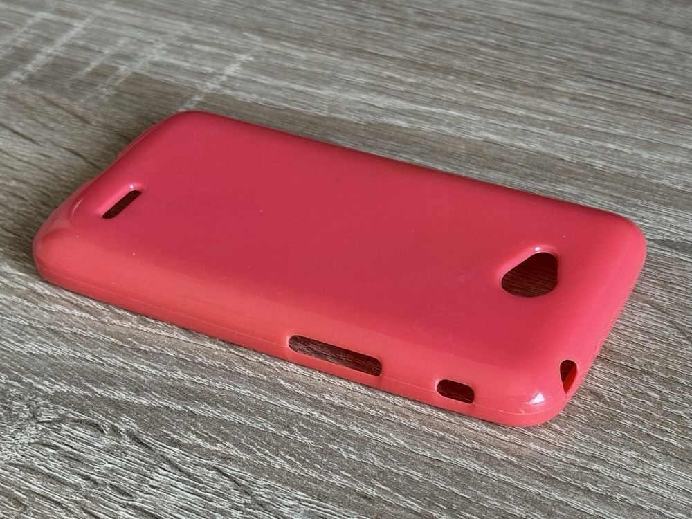 Rózowy case, etui LG F60 plecki